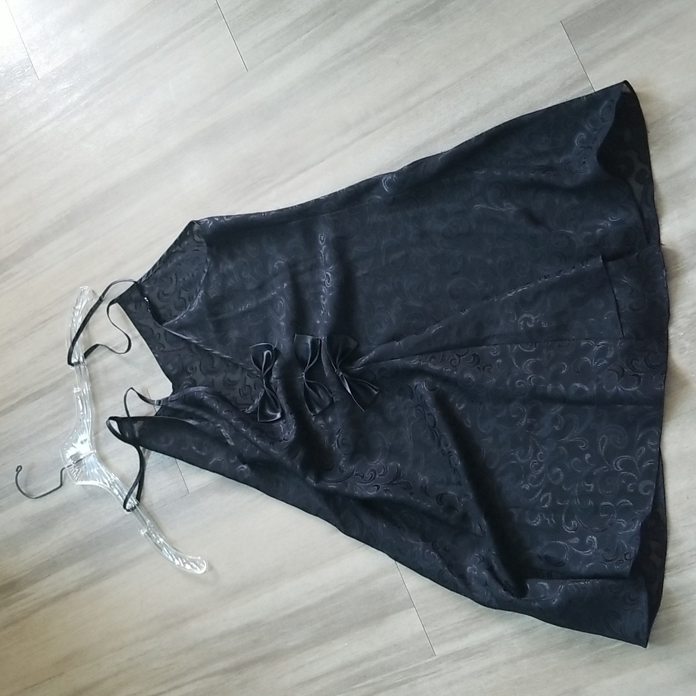 Frederick's of Hollywood Black Lace Slip Size L - Picture 9 of 14